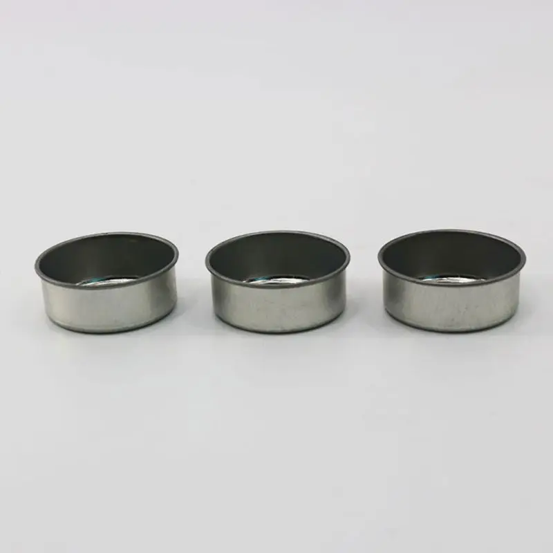 1Pc 4.31x1.5CM Round Metal Tealight Cup Holder Empty Case Candle Wax Container Bowl Mold DIY Jelly Gel Jars Making Accessories | Дом и сад