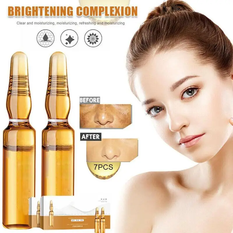

Whitening Skin Essence With Hyaluronic Acid For Ladies Shrink Pores Moisturizing 7 Bottle Anti Aging Wrinkle Serum