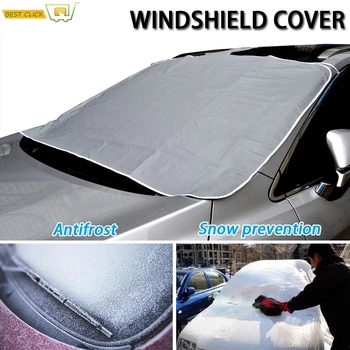 

96*163cm Magnetic Windshield Cover Summer Sun Anti-UV Shade Protector Frost Anti-Dust Dust-Proof Car Cover Auto Car Accessories