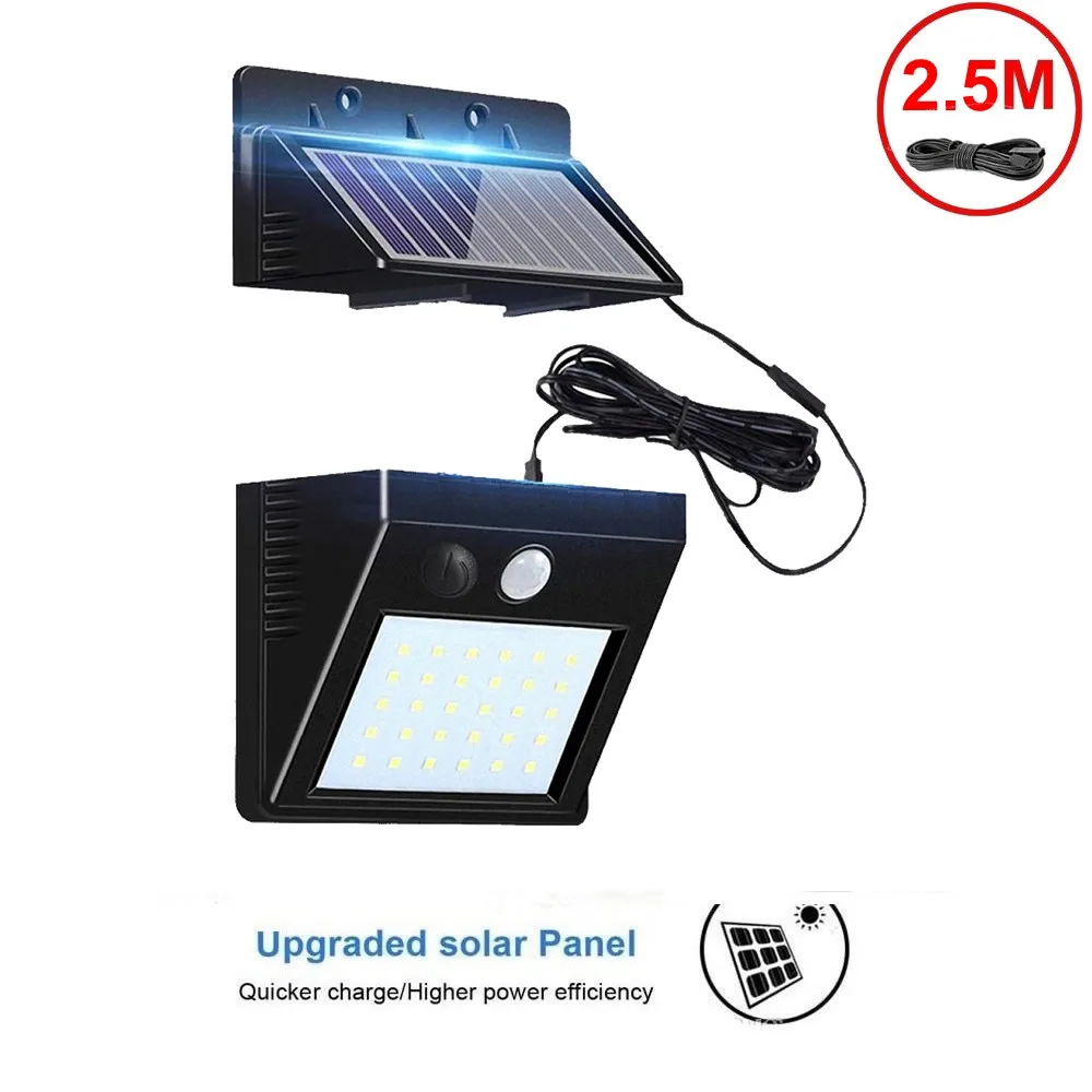 

Solar Lights Outdoor 30 LED Super Bright Solar Lamp Motion Sensor Security Lights Wireless Waterproof Flexible Wall Lights indoo