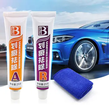 

1 Set Car Automobile Scratch Repair Wax Car Remove Polishing Body Compound Paint Care Cream Deep Auto Marks Repair Accessories