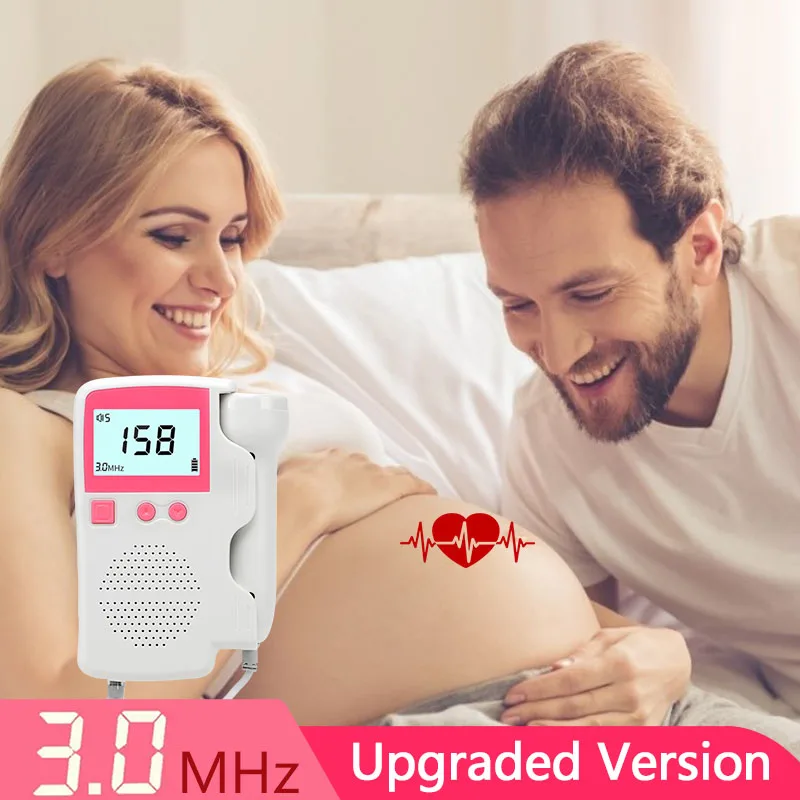 Fetal Doppler Heart beat Monitor Ultrasound Pregnant Baby Rate Detector 3.0MHz Portable Household Pregnancy | Красота и здоровье