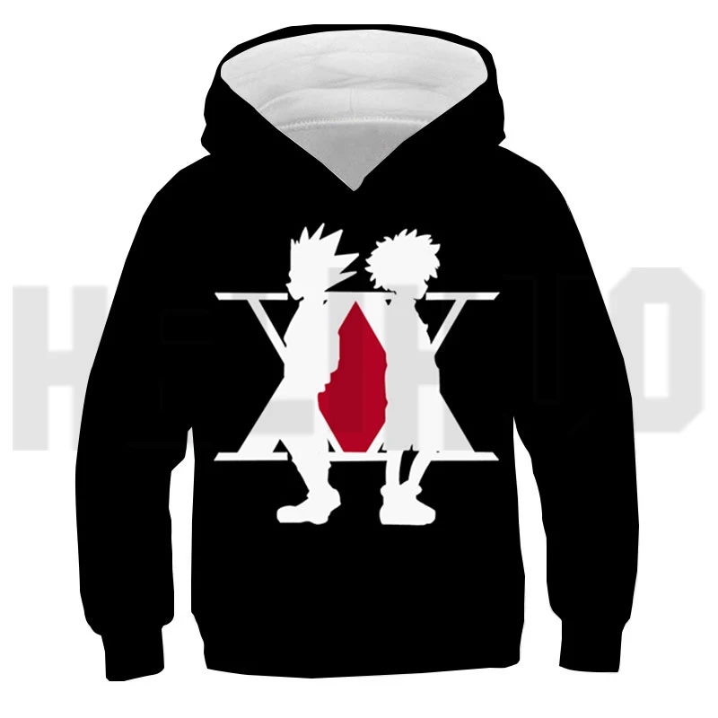 3D Hunter X Hunter Sudadera con capucha Killua Zoldyck Sudadera Anime Sudadera Hombre niños Jersey Hisoka Morow de Streetwear