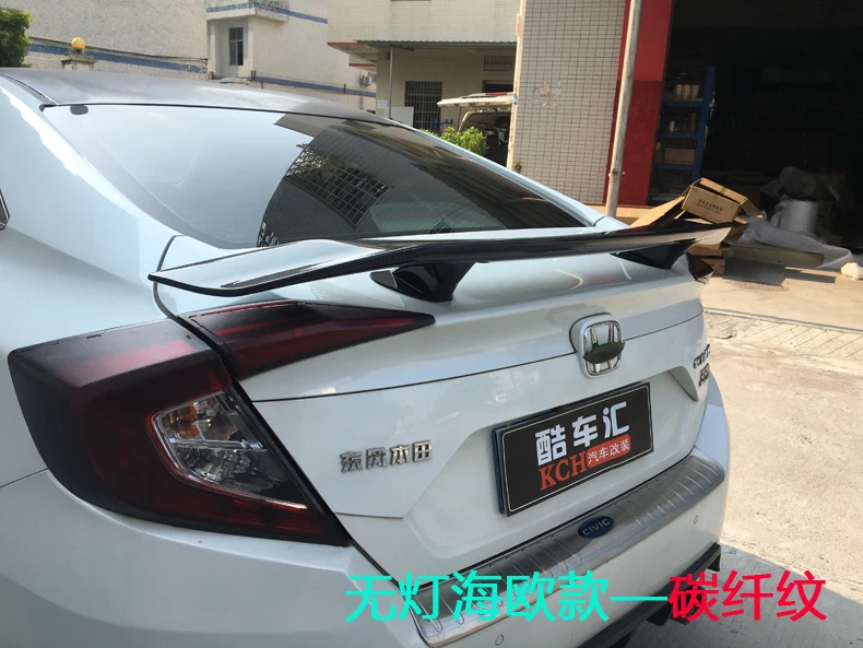 Заднее крыло автомобиля без перфорированного углеродного волокна спойлер GM Camry Lexus is250 Kia optima K5 VW GTI Mk7