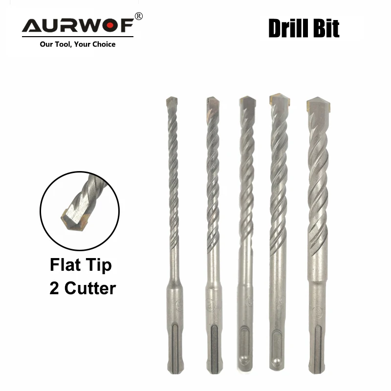 5pcs Electric Hammer SDS Plus Drill Bit Set Flat Tip 2 Cutters 160mm for Concrete Wall Brick Block Masonry Drilling Bits 6 8mm 1pc concrete sds plus drill bit cross tips 4 cutters 110mm 160mm wall brick block electric hammer masonry drilling bits 드릴비트