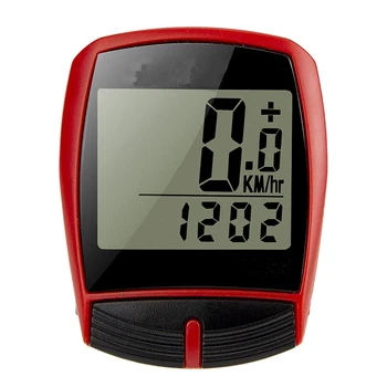 

Wireless Bicycle Computer Meter Speedometer Bicycle Mileage Meter English Waterproof Luminous Wireless Wake-up Function