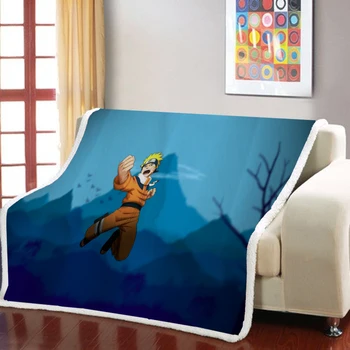 

For Adults Kids Throw Blanket Anime Sherpa Warm Bedspreads Cartoon Flannel Blanket Bedding Thin Quilt Travel Mantle