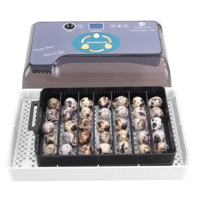 

12-Egg Adjustable Egg Tray Practical Fully Automatic Poultry Incubator Set E5M1