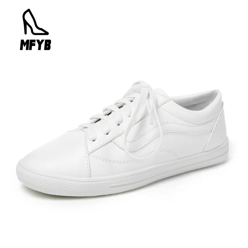 

MFYB Women's flat shoes 2019 autumn new comfortable flat women's shoes cross straps small white shoes large size 34-46