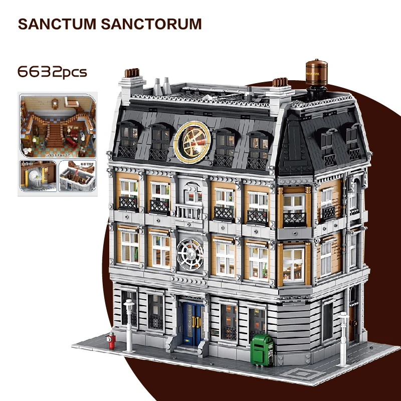 6040 шт. Супермен MOC 30628 Доктор Стрэндж Sanctorum душ Мститель строительные блоки