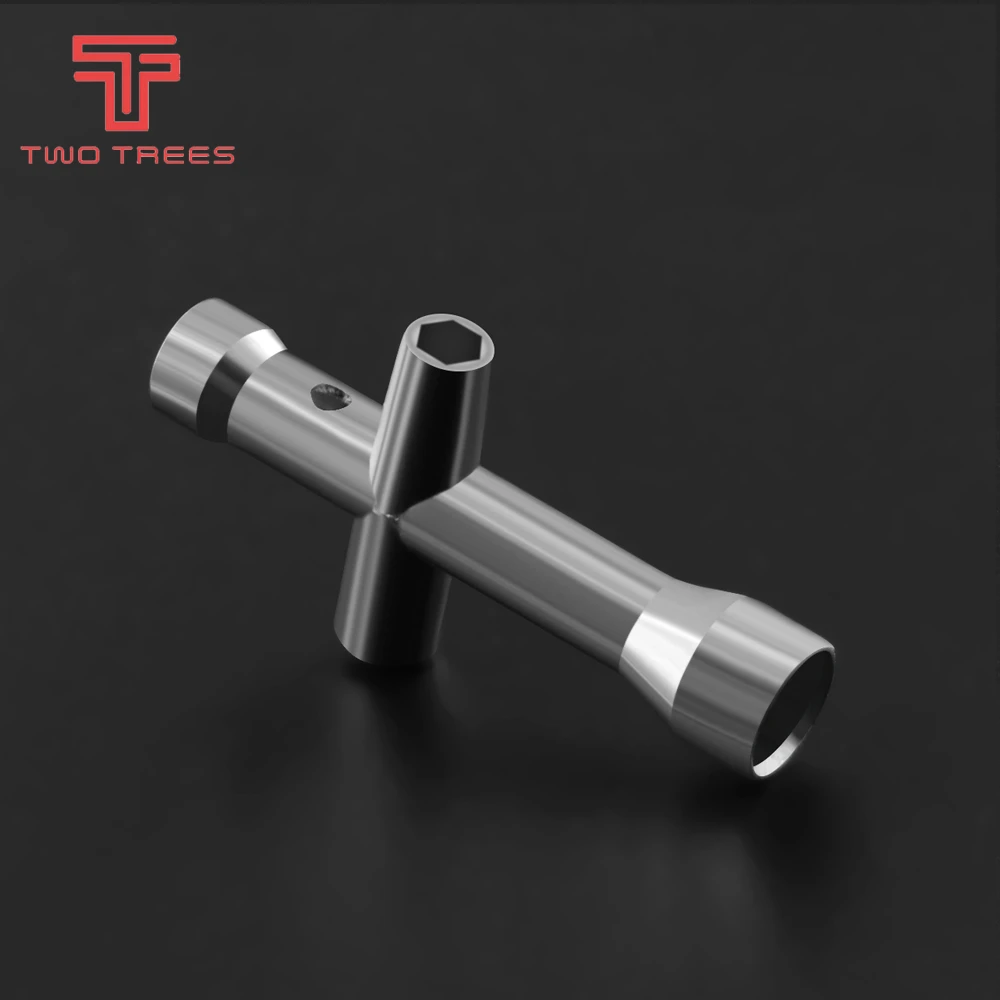 Twotrees E3D Nozzle MK8 Mini Spanner M2 M2.5 M3 M4 Screw Nut Hexagonal Cross Wrench Sleeve socket Maintenance Model Wheel Tool