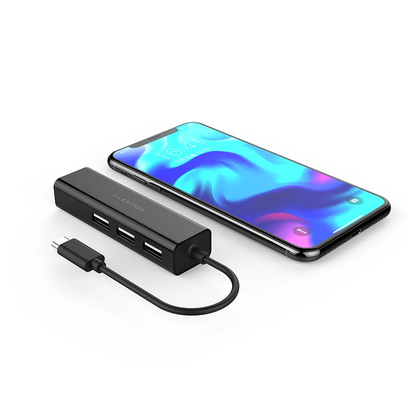 USB-C до 3 Порты usb Hub+ RJ45 Ethernet сетевой адаптер для MacBook Pro 13/15/16(Thunderbolt 3), Mac Air MacBook 12, Chromebook