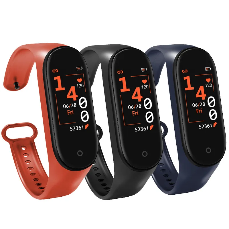 

M4 Smart Watch Pedometer Color Screen Heart Rate Blood Pressure Oxygen Fitness Bracelet For IOS Android Smartwatch