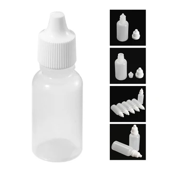 

50pcs Empty Plastic Squeezable Dropper Bottles (5ml)