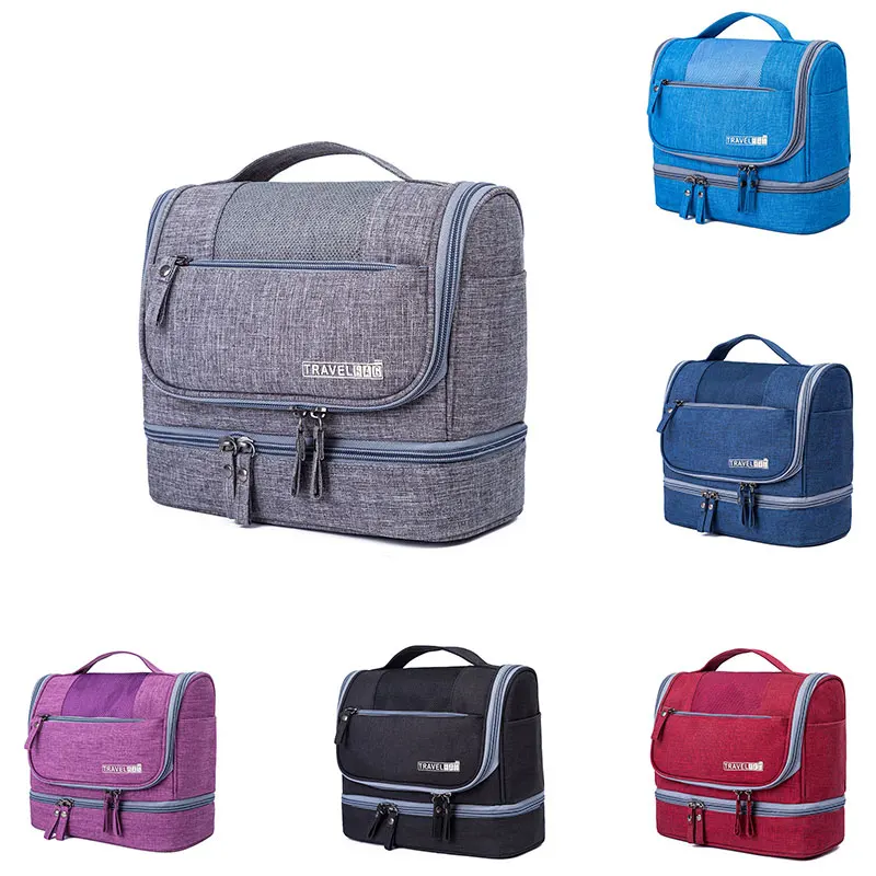 

Travel Makeup Storage Bag Large Capacity Waterproof Mold Dry and Wet Separation Bag Portable Hook Wash Bag Travel Bag