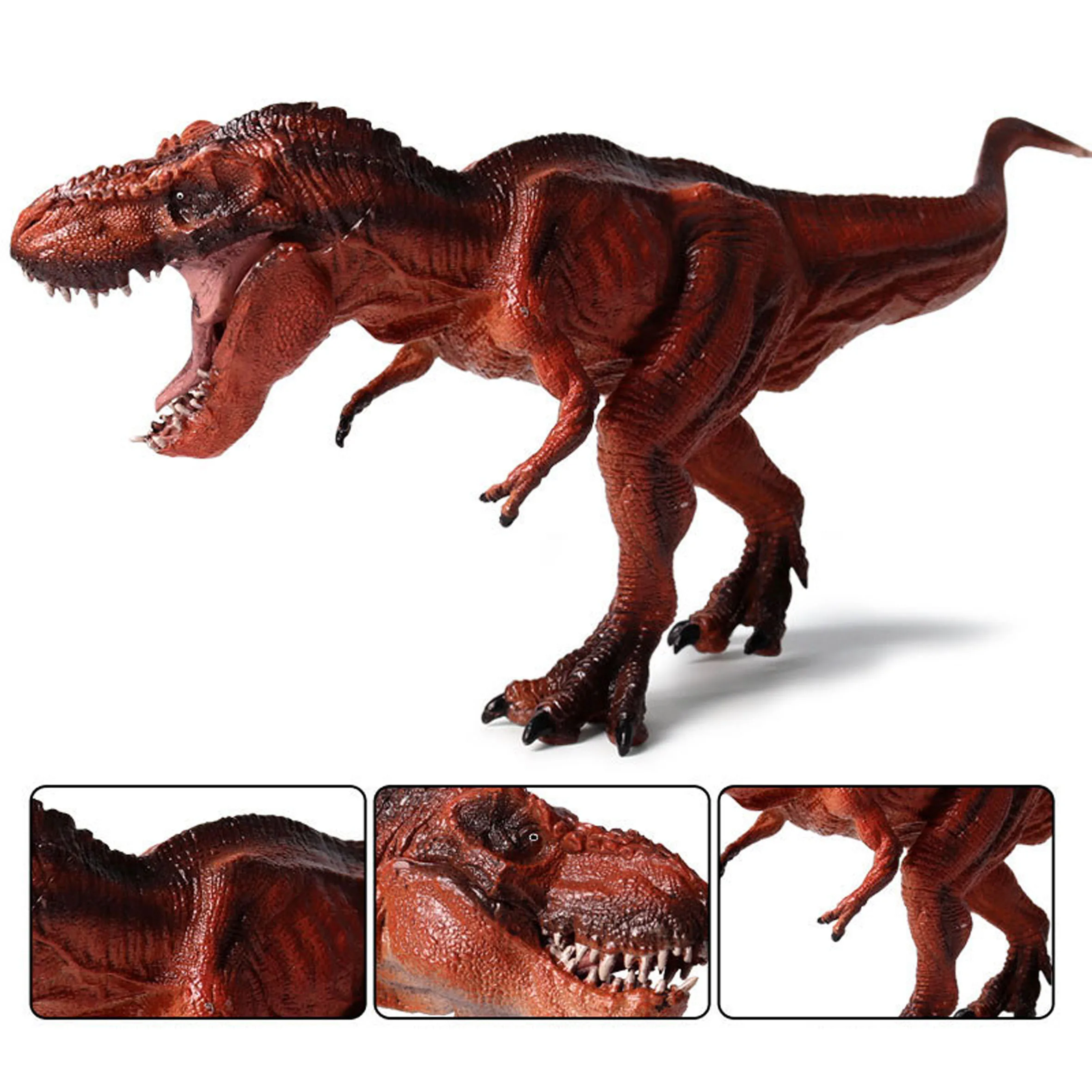 1 шт., яркие красные яркие реалистичные модели T-rex, популярные гигантские динозавры, подарок для мужчин, лучшие детские игрушки для рождественской вечеринки, Декор
