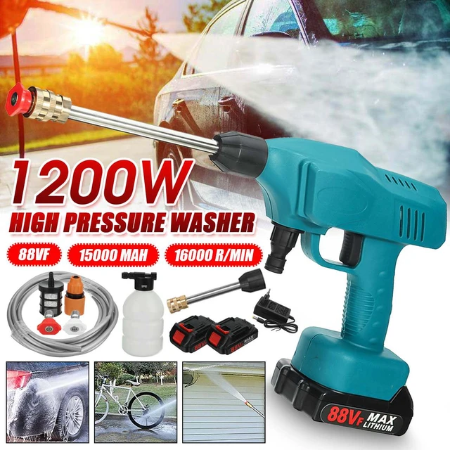 60BAR 30000mAh Cordless High Pressure Car Washer Car Wash Spray Water Gun  Car Water Cleaning Machine for Makita 18V Battery - AliExpress