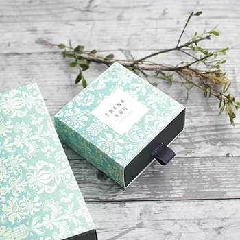 

20pcs/lot Kraft Tea Drawer-type Carton Sweet Drawer Box Wedding Decoration Candy Box Birthday Party Favor Gift Box With Sticker