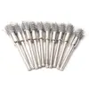 10 pcs/lot 5mm fil d'acier Brosse roue de polissage brosse rotative pour le Métal produit antirouille Sculpture Sur Bois Jade Polissage Grinder Main Outil ► Photo 3/6