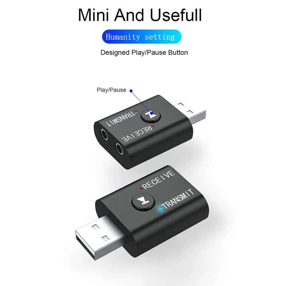 Bluetooth 5,0 аудио приемник передатчик мини стерео Bluetooth AUX RCA USB 3,5 мм разъем для ТВ ПК автомобильные наушники беспроводной адаптер