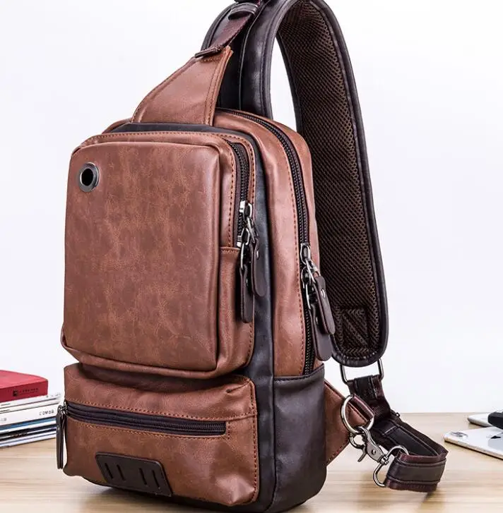 New Korean version of the trendy men's bag casual shoulder chest bag
