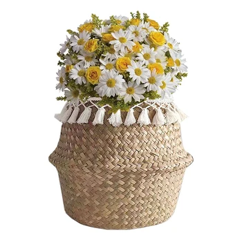 

Multipurpose Modern Hand-Woven Natural Seagrass Belly Basket Hand Woven Seagrass Basket Artcraft Product Home Decor Basket