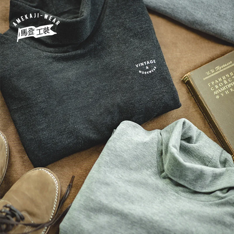 オンライン販売品 メンズ長袖タートルネックtシャツ カジュアル ソフト ヴィンテージ ニット 原宿 冬服 ネット公式 Agudigraficos Com