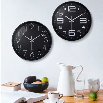 

Digital Family Living Room Decoration Wall Clock Art Silent Atmosphere Modern Simple Nordic Bedroom Wall Clock Home Clocks