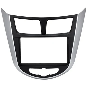 

Car Refitting Radio Fascia Frame Panel DVD Trim Kit for HYUNDAI I-25 I25 Accent Solaris Verna 2DIN Dash Stereo Interface,2 Din
