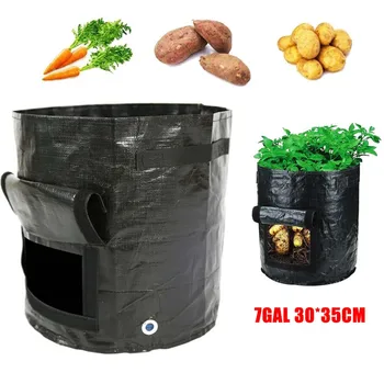 

DIY Potato Grow Planter PE Container Pouch Garden Growing Cultivation Bag
