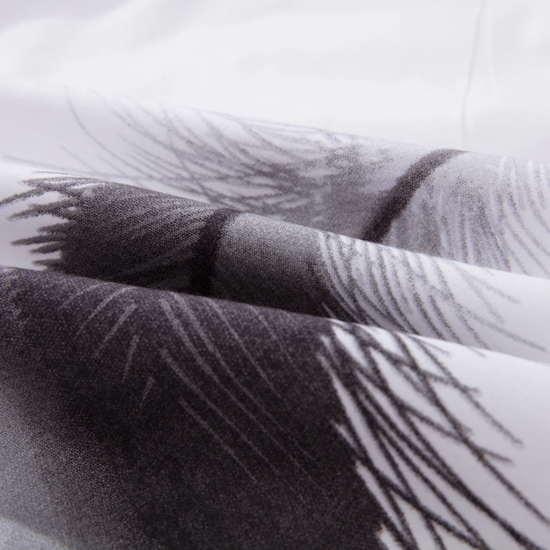 Новое цветочное водонепроницаемое покрытие матраса напечатано Красивая кровать протектор Pad белые листья анти-пылеулавливающий постельное белье 160x200 см
