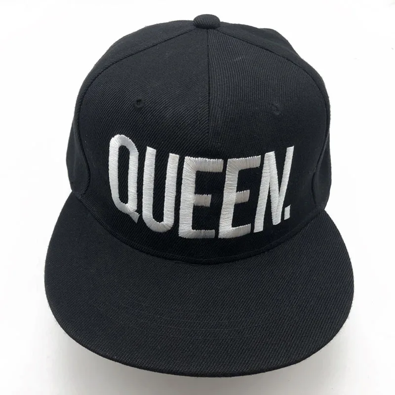 1 шт. KING QUEEN бейсболки с вышивкой Lover для мужчин женщин бейсболка чёрная хип хоп кепки Snapback шапки, вводная Мужская кепка