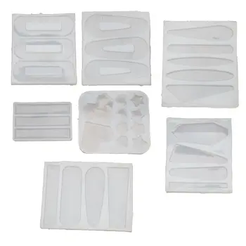 

7Pcs Handmade Barrettes Silicone Epoxy Resin Molds Hair Pins Jewelry Casting Mold Hair Clip Silicone Molds Jewelry Tools