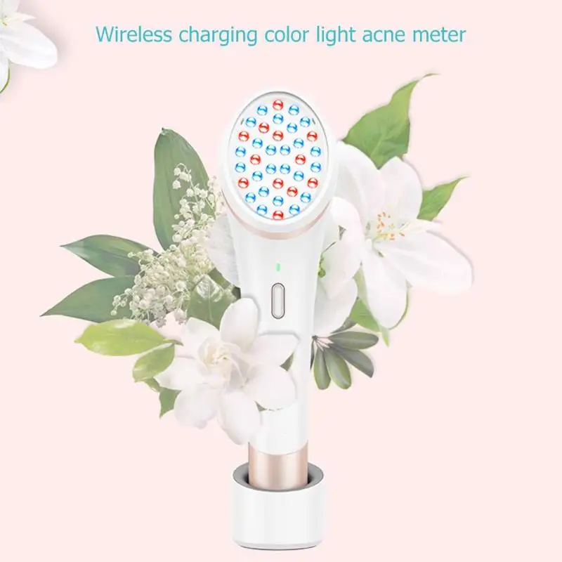 Ultrasonic Face Cleaning Machine Electric Face Brush Facial Cleaner Therapy Treatment Device With Charging Base