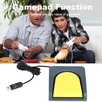 

Pcsensor USB Single Foot Switch Control One Key Customized Computer Keyboard Action Pedal Grey with Yellow