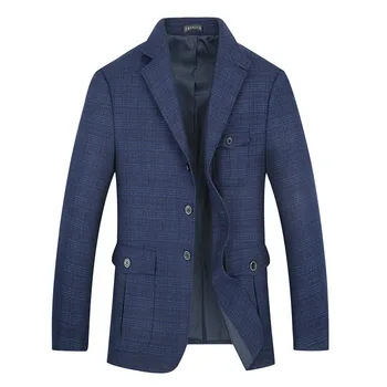 

Plus SIZE 8XL 7XL Hot sale Mens Korean slim fit arrival cotton blazer Suit Jacket blue plus size Male blazers Mens coat Wedding