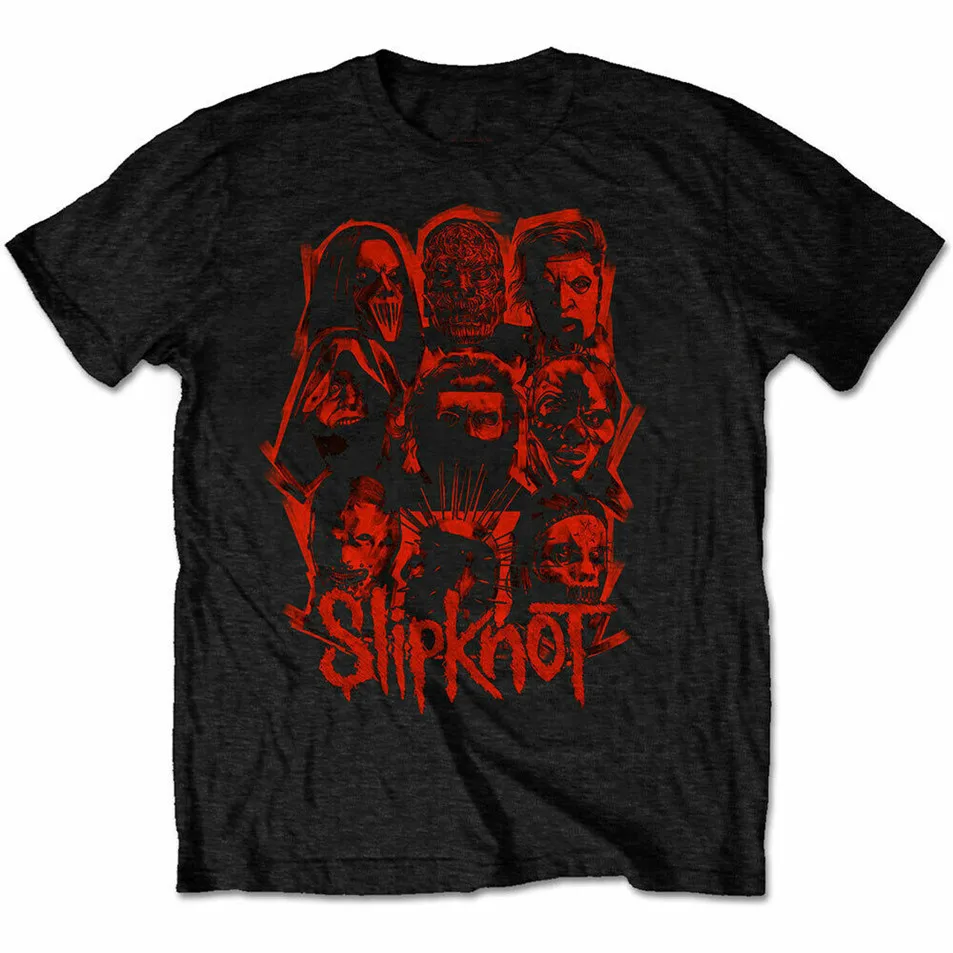 Slipknot футболка We Are Not Your kind красная нашивка Черный Рок-металл Wanyk для молодежи