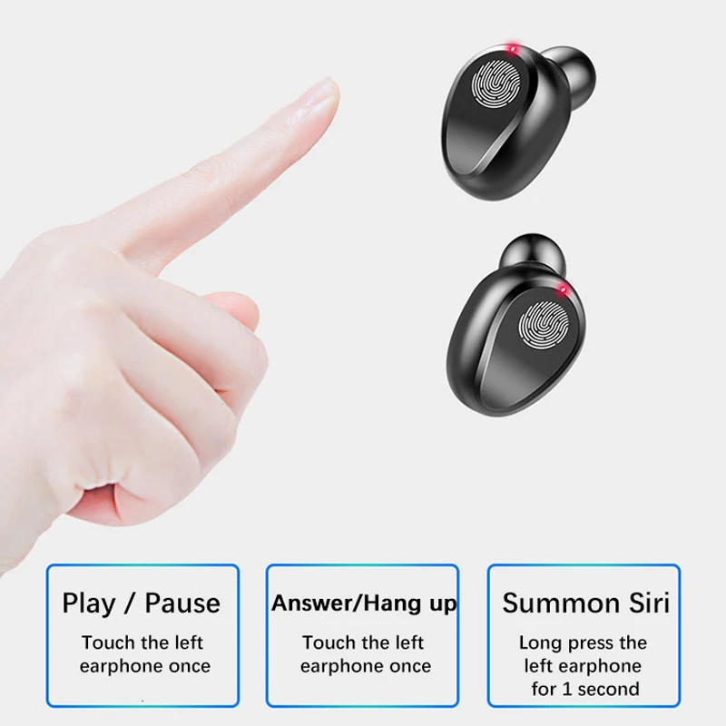 Wireless Earphone Headphone Bluetooth 5 0 Hi Fi Stereo Sound Earbuds Sport Earphone Sweat proof for iPhone Samsung Huawei Xiaomi