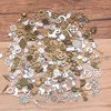 40PCS Mix Color MINI Size Random Alloy Animal Plant Heart Star Charm Mechanical Steampunk Cogs & Gears Diy Accessories Drop Ship ► Photo 2/4