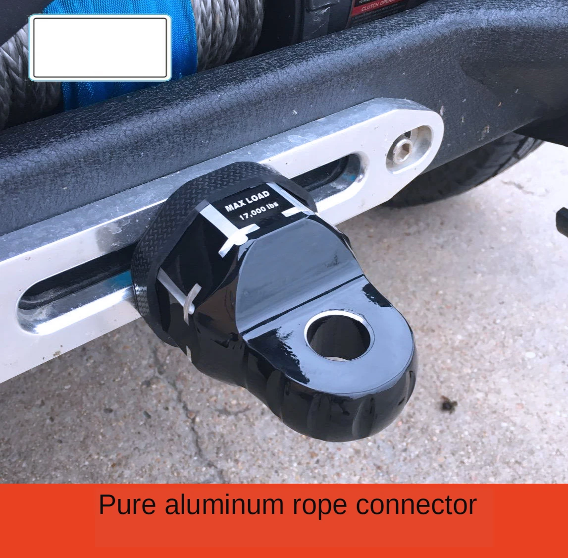 Winches hook Off-road modified trailer hook connector car winch aluminum head rope guide winch rope guide