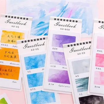 

2x30Sheets Cute Gradient Color Memo Pads Sticky Notes Index Paper School Office Writing Pad Supply Kawaii Stationery papeleria
