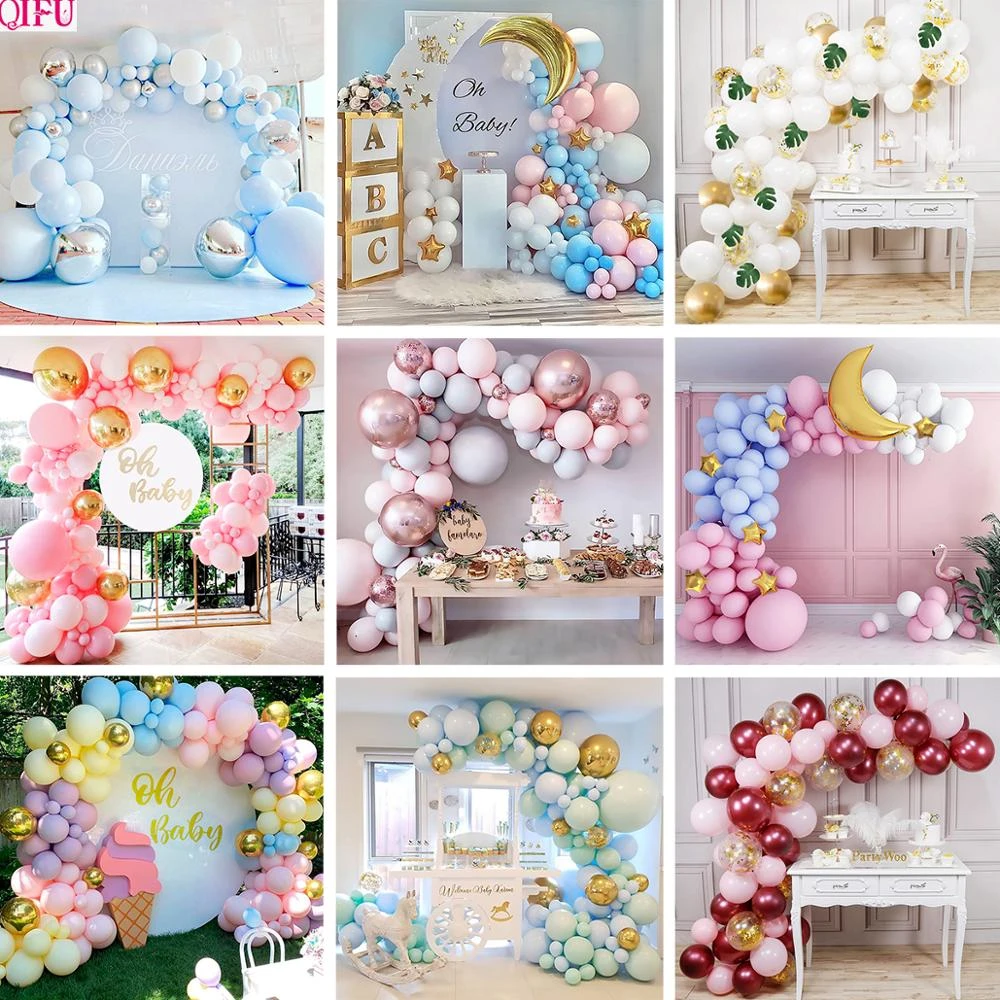 baby shower balloon arch boy