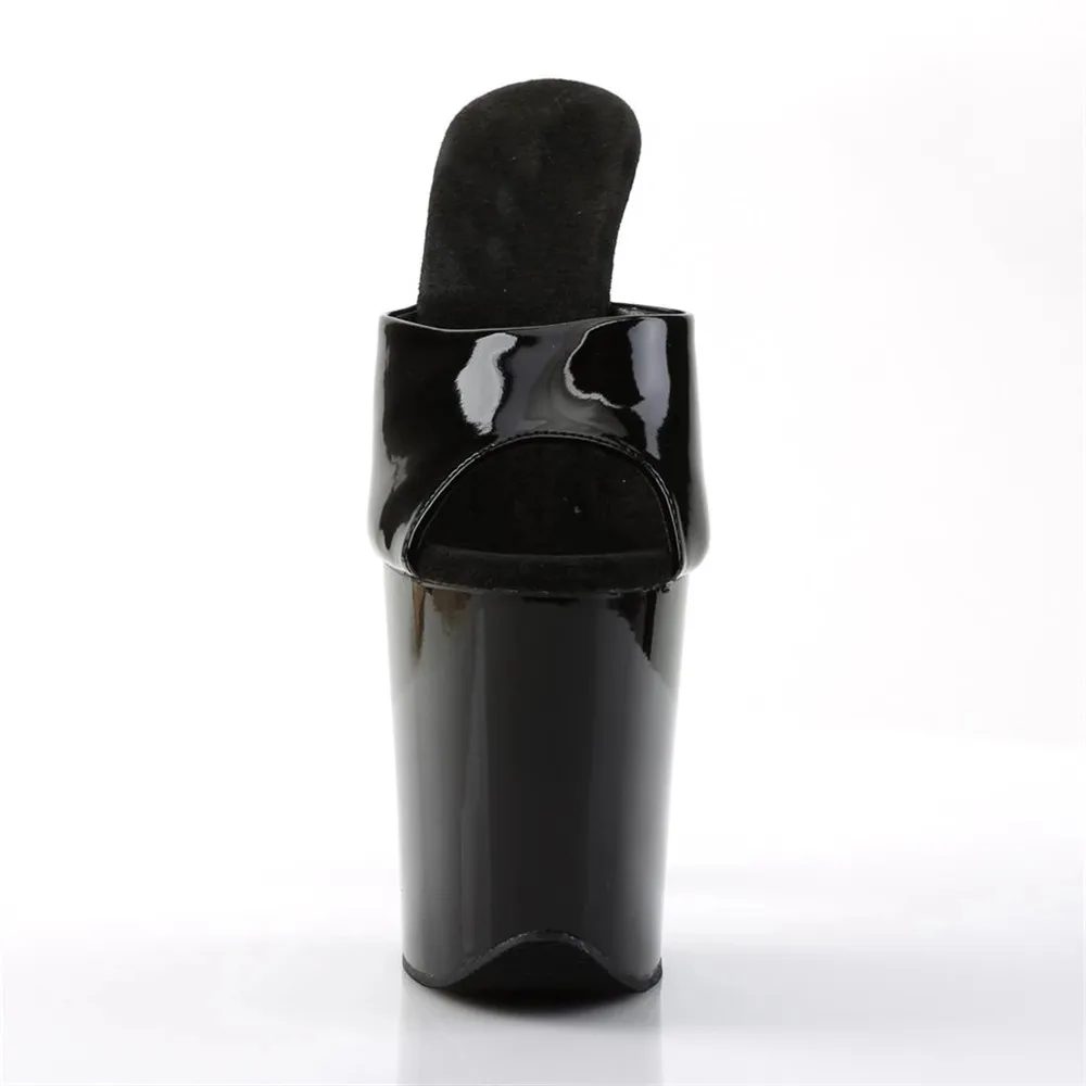 9 inches sexy paint waterproof platform, thin heel shoes 23cm pole dancing model walking slippers