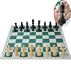 Best Quality Tournament Chess SET 2 extra Queens Vinyl Board Bag NEW,