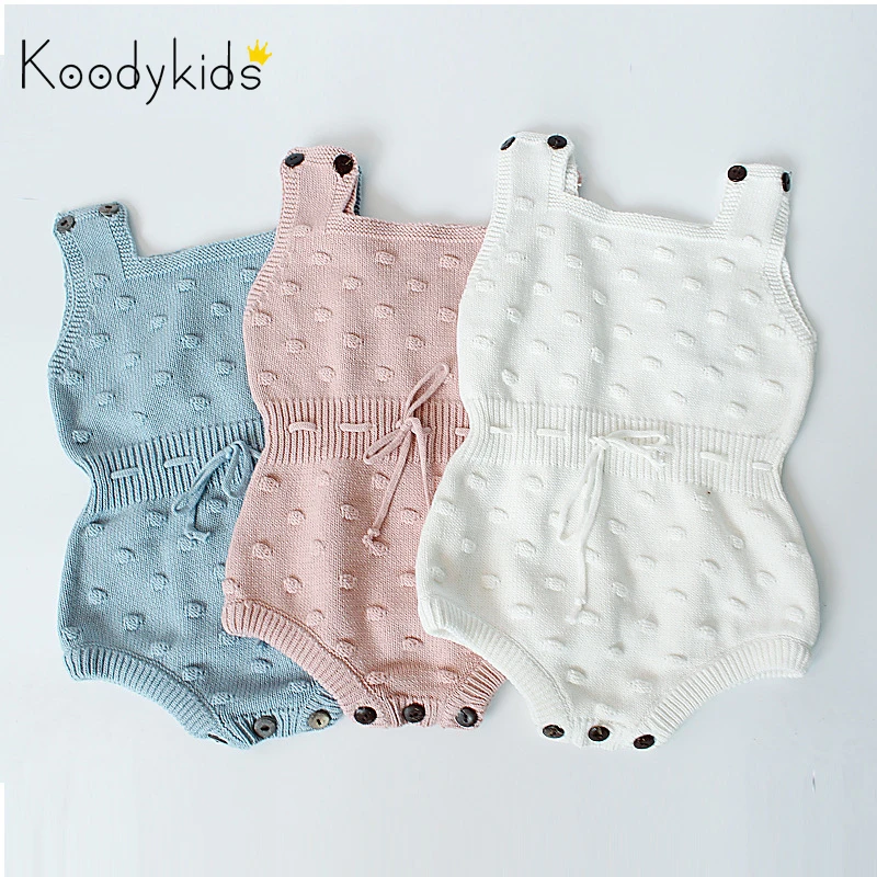 Koodykids/Коллекция г.; вязаные боди для маленьких девочек; весенние вязаные Комбинезоны для маленьких мальчиков; вязаная одежда для малышей; комбинезоны в скандинавском стиле; Осенняя мода