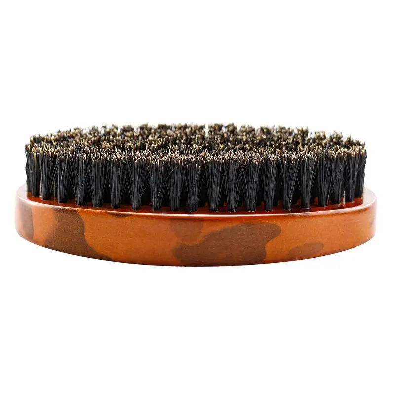 

Wooden Handle Wild Boar Bristle Makeup Mustache Brush for Men Suitable for vairous types of Bread