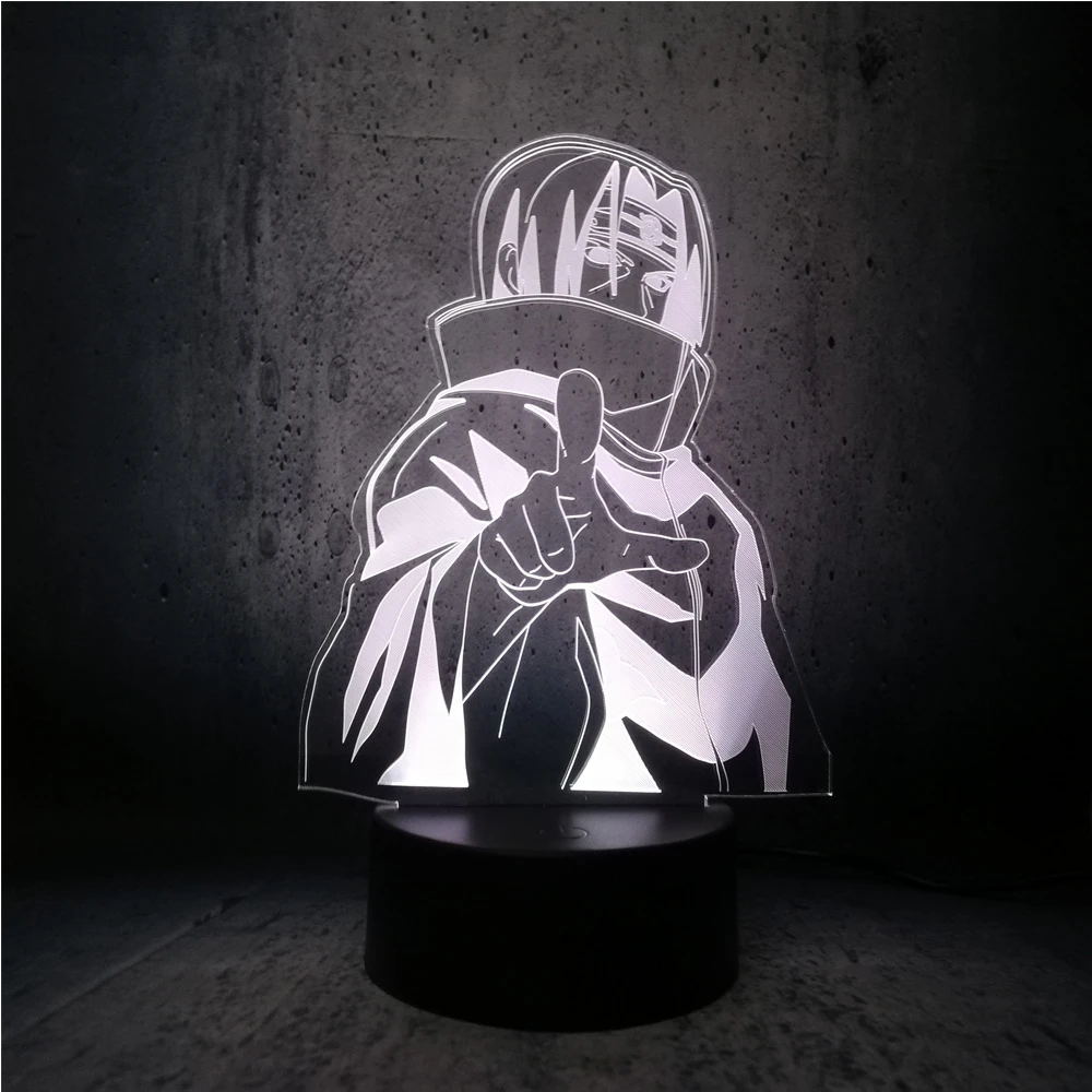 Naruto Lampu Sasuke Saudara S Setengah Bady Keren Kartun Manusia Malam Lampu Kamar Anak Dekorasi Kreatif Pameran Bohlam Anak Laki Laki Bulan Lava LED Lampu Malam AliExpress