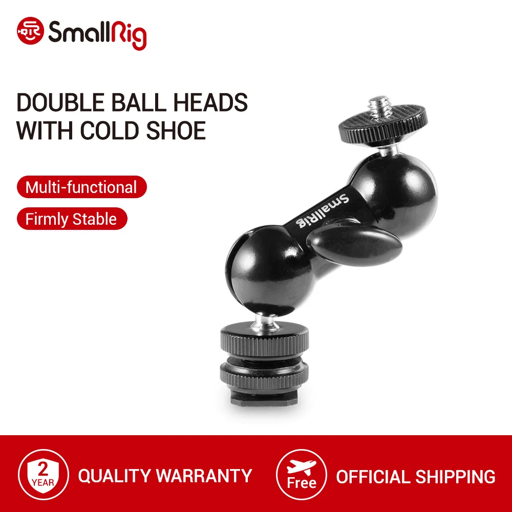 Многофункциональная двойная шаровая Головка SmallRig Magic Arm с креплением для обуви и