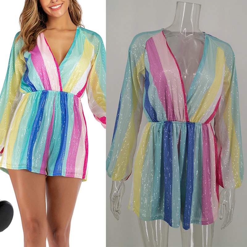 jumpsuit women Сексуальное женское облегающее черное платье vestidos, платья для вечеринок, Украинская одежда sukienki, кружевное платье с блестками и длинным рукавом - Цвет: jumpsuit women