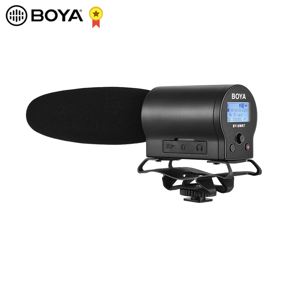 Высококачественный конденсаторный микрофон BOYA BY DMR7 с встроенной вспышкой для